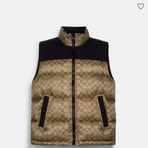 Black and Tan coach vest
